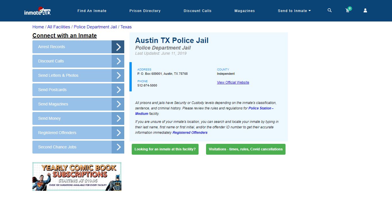 Austin TX Police Jail & Inmate Search - Austin, TX